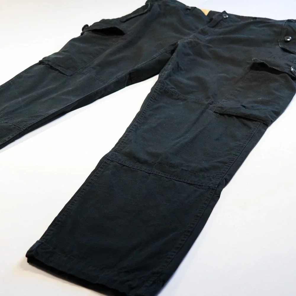 Polo Ralph Lauren Military Cargo Pants 46Bx32 Black Combat Trousers OG 107 GS